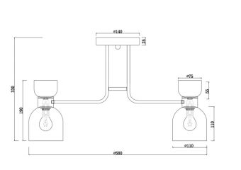 Люстра на штанге Freya FR5094PL-05G