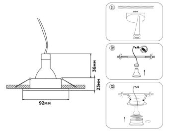 Встраиваемый светильник Ambrella Light TN102725