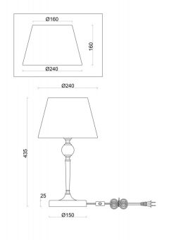 Настольная лампа Freya FR5190TL-01BS