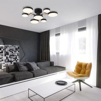 Накладная люстра LED4U L3201-700 BK