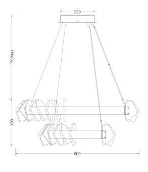 Подвесная люстра Fluorite FL1177-20P