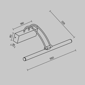 Светильник для картин Maytoni MIR004WL-L12B