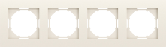 Рамка 4-я, матовый кремовый, серия A07