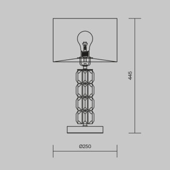 Настольная лампа Maytoni DIA008TL-01CH