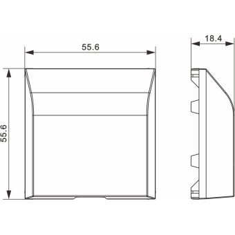 Кабельный вывод (накладка), матовый кремовый, серия A07