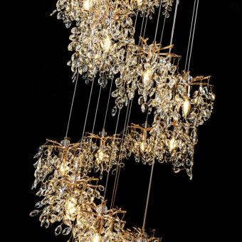 Каскадная люстра MODELUX ML.6555.25 GD