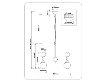 Подвесная люстра Ambrella Light LH51050