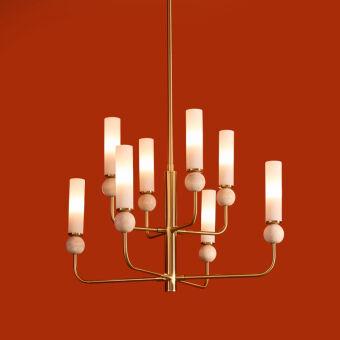 Люстра на штанге Freya FR5482CL-08BS