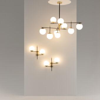 Люстра на штанге Maytoni MOD048PL-09G