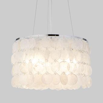 Подвесная люстра Eurosvet 60005/3 хром/перламутр