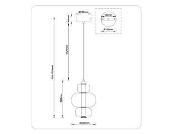 Подвесной светильник Ambrella Light LH11057