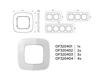 Рамка Ambrella Volt OF320403