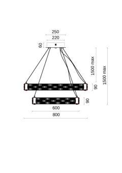 Подвесная люстра Fluorite FL1052-20P