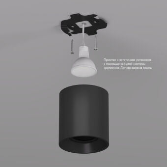 Накладной светильник Denkirs DK3040-BK