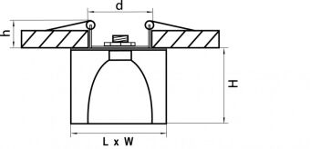 Встраиваемый светильник Lightstar 004146
