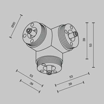 Коннектор Maytoni Technical CA016TC-B
