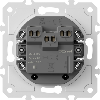 Механизм кнопки звонка 2-х клавишный, 10 A 250 В~, серия DB