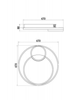 Накладной светильник Freya FR10028CL-L80W