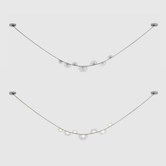 Подвесной светильник Crystal Lux BOSQUE SP7 L3000 GREY/TRANSPARENT