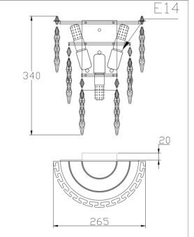 Бра Fluorite FL1191-3W