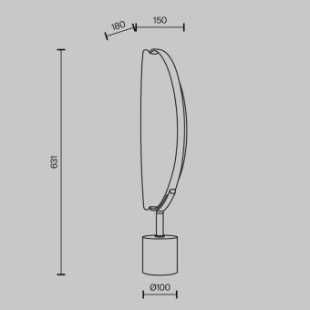Настольная лампа Maytoni MOD281TL-L15BS3K