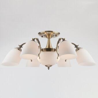 Люстра на штанге Eurosvet 22010/6+2 античная бронза