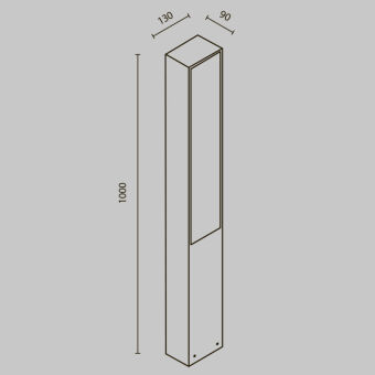 Садово-парковый светильник Maytoni O470FL-L20GF3K