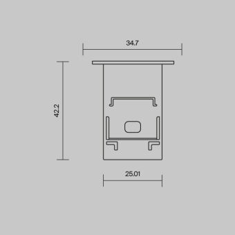 Заглушка профиля Maytoni Technical 642054