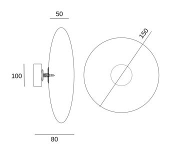 Бра Fluorite FL1020-1WS