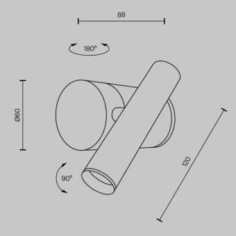 Бра Maytoni MOD433WL-L3BS3K1