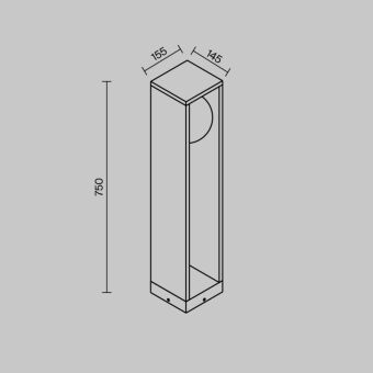 Садово-парковый светильник Maytoni O483FL-L10GF3K