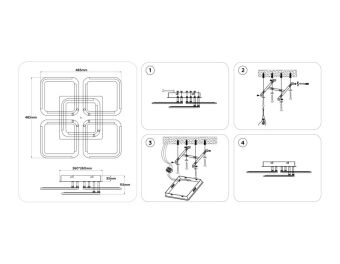 Накладная люстра Ambrella Light FA8949