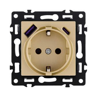 Розетка KOLLINGER AS-016GD