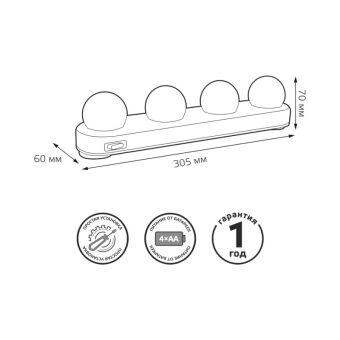 Светильник для картин Gauss MK002