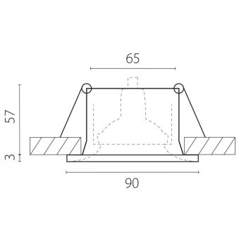 Встраиваемый светильник Lightstar 010066