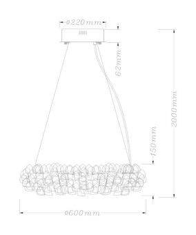 Подвесная люстра Fluorite FL1156-6P