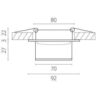 Встраиваемый светильник Lightstar 072007