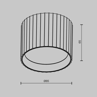 Накладной светильник Maytoni Technical C106CL-GX53-B