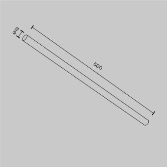 Соединитель для шинопровода Maytoni Technical CA001-L500-B