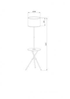 Торшер ARTE Lamp A2070PN-1BK