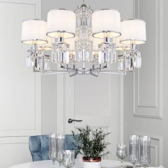 Подвесная люстра Eurosvet 10099/8 хром/хрусталь