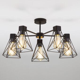 Люстра на штанге Eurosvet 70107/5 черный