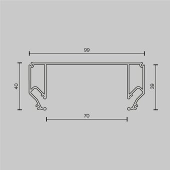 Профиль Maytoni Technical ALM-9940-SC-W-2M