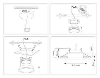 Влагозащищенный светильник Ambrella Light TN6609