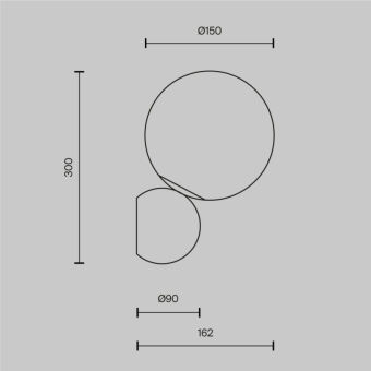 Бра Maytoni MOD048WL-01G