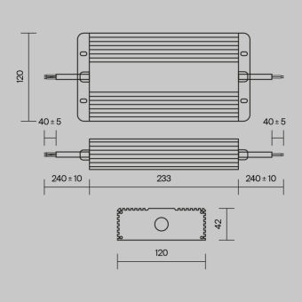 Драйвер Maytoni Technical PSL008-400W-48V-IP67