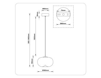 Подвесной светильник Ambrella Light LH11082