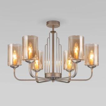 Люстра на штанге Eurosvet 60138/6 перламутровое золото