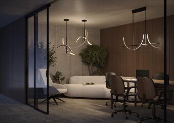 Люстра на штанге Maytoni MOD428PL-L27BK