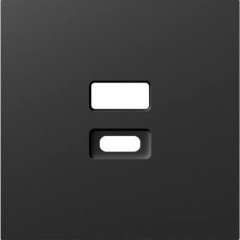 Накладка для розеток USB, матовый карбон, серия A07